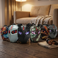 Mochila LED Personalizable para Bicicleta con Ojos Animados, Bolsa para Bicicleta Programable con Luz LED, Mochila Rígida Impermeable con Control por Aplicación