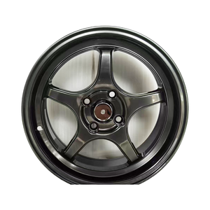 Jantes en aluminium Deep Dish Super Légères 15x7 ET35 Haute Performance 4X100 5 branches Design Rouge Usiné État Neuf - Product Image 3
