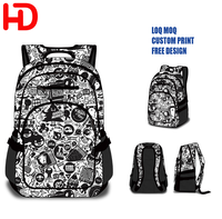 Sac à dos de sport personnalisé OEM avec impression, pour voyage, collège, école, étudiants, ordinateur portable, sac à dos décontracté avec logo