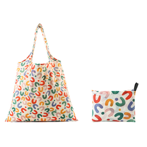 Bolsa de Compras Plegable Ecológica de Gran Capacidad con Logotipo Personalizado, Fabricada con Nylon Ripstop Reciclado y Correa para el Hombro - Product Image 2