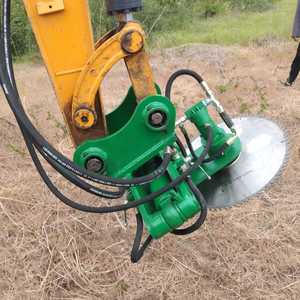 Cortador de tocón de madera, cabezal de sierra de corte de ramas, máquina divisora de sierra circular, procesador de leña, cabezal de sierra de excavadora para recorte - Product Image 2