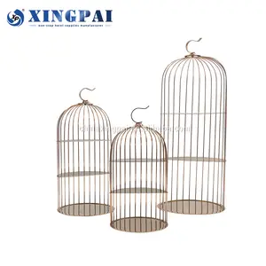 Présentoir à gâteaux XINGPAI en or rose, 3 niveaux, équipement de restaurant, présentoir à desserts pour le thé de l'après-midi, cage à oiseaux