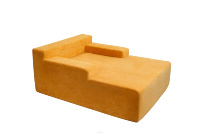 Canapé de spa moderne personnalisable recouvert de velours pour salons de massage, deux places, avec coussins en mousse compressée et option lit-canapé