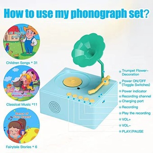 Machine d'apprentissage de cartes phonographiques Machine d'<span class=keywords><strong>histoire</strong></span> et d'illumination pour l'éducation de la petite <span class=keywords><strong>enfance</strong></span> - Product Image 3