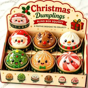 Juguete Antiestrés de TPR con Forma de Monstruo Verde Adorable del Grinch, Temática Navideña, Caja Sorpresa, Juguete Creativo para Aliviar el Estrés - Product Image 1