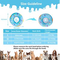 Nouveau design noyau cône de protection coton doux récupération animaux de compagnie chat e-collier collier gonflable élisabéthain pour chiens et chats