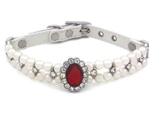 2025 nuevo estilo francés de lujo de doble capa de perlas y cristal adornado Collar para mascotas para gatos y perros - Product Image 3