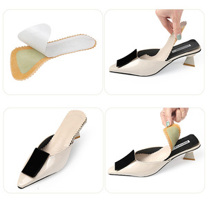 Semelle intérieure confortable en cuir PU Coussin d'insertion de chaussure adhésif <span class=keywords><strong>Anti</strong></span>-dérapant Absorption de la sueur Talon haut 3/4 Coussinets de <span class=keywords><strong>chaussures</strong></span> <span class=keywords><strong>pour</strong></span> le sport Talon haut - Product Image 6