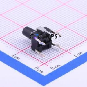SKHHPNA010 Tactile Switch Through hole Component (THT),6x6mm Switch Single Pole Single Throw Round Button Through Hole 6mm - Product Image 2