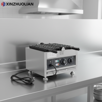 XINZHUOLIAN Nouvelle Machine Commerciale Automatique Électrique à Taiyaki, 28 Moules Mini Poisson à Bouche Fermée, Économe en Énergie