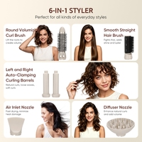Outils de coiffure 2026 : Multi-styler, brosse à air chaud 6-en-1, ensemble sèche-cheveux haute vitesse ionique, volumateur et boucleur