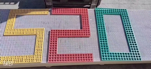 Mới công nghiệp sợi thủy tinh gia cố Sàn Lưới nhựa, cường độ cao FRP GRP đúc lưới như sàn Catwalk nền tảng lối đi - Product Image 6