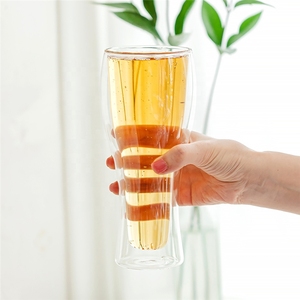 Vaso Pilsner Transparente Termoaislante <span class=keywords><strong>de</strong></span> 15oz, Vaso Highball <span class=keywords><strong>de</strong></span> Doble Pared, Jarra <span class=keywords><strong>de</strong></span> Cerveza - Product Image 3