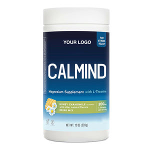 OEM relaksasi menenangkan Magnesium karbonat minuman bubuk campuran dengan Vitamin C D VB kompleks untuk dewasa Magnesium Theanine suplemen - Product Image 1