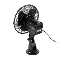 Ventilateur de refroidissement électrique puissant pour voiture, ventouse robuste, 12V, acier inoxydable, pales de 6 pouces, 40 dB, silencieux, pour un refroidissement rapide de la cabine