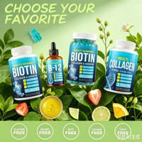 Gummies de biotine OEM/ODM avec collagène et kératine pour la beauté des cheveux, de la peau et des ongles, vitamines pour femmes et hommes, complément alimentaire, 60 gummies