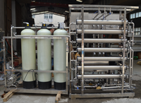Usine de traitement de l'eau pure par osmose inverse à deux étages, système/machine de dessalement de l'eau de mer compact pour les petites entreprises