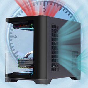 Boîtier <span class=keywords><strong>PC</strong></span> Gaming Lovingcool Nouveau Style en Verre Trempé Courbé avec <span class=keywords><strong>Ventilateur</strong></span> RGB USB3.0 Tour Moyenne MATX ITX Châssis d'Ordinateur - Product Image 3