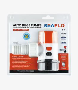 Pompe de cale électrique submersible pour bateau marin SEA FLO 600 GPH 12V, installation facile, rotation à 360°, certifiée CE, OEM - Product Image 4