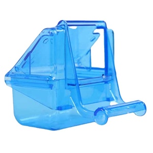 Spillproof <strong>Bird</strong> Feeding Box Plastic Durable <strong>Cage</strong> Hanging Pet <strong>Birds</strong> Food Container Parrot <strong>Cage</strong> <strong>Feeder</strong> - Product Image 1