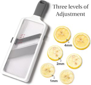 <span class=keywords><strong>Mandoline</strong></span> multifonctionnelle pour légumes – Trancheuse réglable en acier inoxydable pour fruits et légumes, coupe-choux - Product Image 4