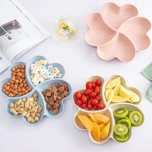 Plateau de service en forme de cœur pour fruits, boîte de rangement alimentaire, plateau divisé pour noix séchées, salades, collations, bonbons et desserts – Vente en gros - Product Image 6