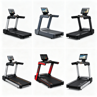 Caminadora Comercial ATHSPO, Equipo de Gimnasio, Caminadora Eléctrica de Lujo para Interiores con Pantalla LED Grande, 180 kg