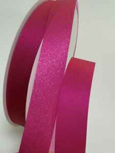 Pink Glitter Satin <b>Ribbon</b> Spool Solid Color Woven Craft Gift Decoration 22mm Width homecoming mums <b>ribbon</b> mums <b>ribbon</b> DIY - Product Image 1