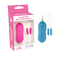 Dualer Mini-Bullet-Vibrator mit ABS-PU-Beschichtung, Wasserdicht, 10 Funktionen, Mehrere Geschwindigkeiten, Persönlicher Massager für Frauen und Paare