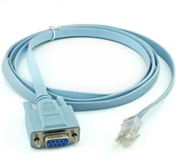 Câble adaptateur Ethernet Cat5 de 1,5 m DB9 Femelle vers RJ45 Mâle pour console de routeur réseau Cisco
