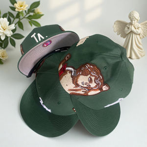 Casquette Snapback personnalisée à 6 panneaux avec broderie 3D, en velours côtelé 100%, motif Oxford, style baseball, faible MOQ, marque Hip-hop - Product Image 1