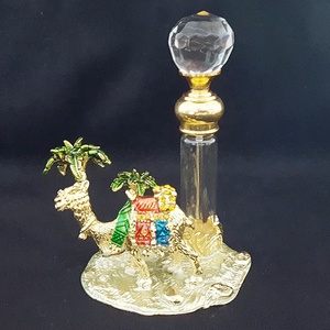 4ml Brevettato Metallo Cammello di Palma Albero Profumo Attar Bottiglia Essenziale di Vetro 0il Bottiglie Riutilizzabili Decorazione Della Casa del Regalo #59790/59791 - Product Image 6
