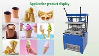 Ligne de production électrique entièrement automatique de gaufres comestibles pour cornets de crème glacée Prix de la machine