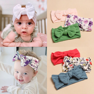 All'ingrosso 3 pz/set da bambina Set di accessori per <span class=keywords><strong>capelli</strong></span> con fiocco stampato alla moda per bambini fascia per <span class=keywords><strong>capelli</strong></span> da principessa di colore dolce - Product Image 3