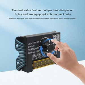 एक्यू220v 1000w स्टेपलेस डिमिंग वायरलेस rf रिमोट कंट्रोल मैनुअल नॉब आरजीबी लाइट स्ट्रिप डीमर - Product Image 4