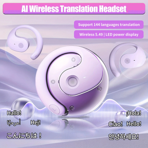 Écouteurs TWS de haute qualité à prix réduit, écouteurs de traduction en temps réel, réduction de bruit, étanches, meilleurs écouteurs traducteurs pour l'extérieur - Product Image 1