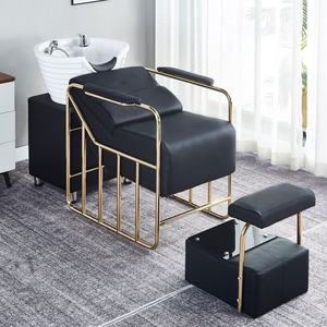 Zxm Cheap Comfortable Multifunctional Hair Salon Furniture Beauty Salon <b>Massage</b> Hair Washing Shampoo Bed with Bowl - Product Image 1