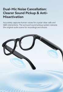 8MP Camera Smart Glasses X01 Ultra AI Translation Battery Display Charging <b>Case</b> BT Voice Call Video <b>Recording</b> Sunglasses - Product Image 4