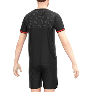 T-shirt de sport personnalisable noir à manches courtes pour l'e-sport, idéal pour les compétitions de jeux vidéo, sublimation, tenue d'équipe, mode ODM - Product Image 6