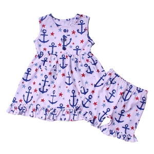 Set di Abbigliamento Estivo per Bambine Yiying, Due Pezzi Senza Maniche in Seta di Latte Ecologica, Casual - Product Image 4