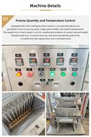 Prijs van een machine voor het maken van fruit-smaak lolly's, zoete toffee, snoep, gelei, gummy's, karamel, zacht en hard snoep.