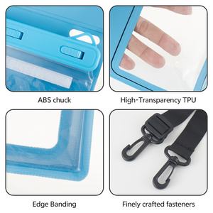 Sac de téléphone étanche personnalisable Jerlon en PVC/silicone <span class=keywords><strong>pour</strong></span> extérieur, <span class=keywords><strong>sacoche</strong></span> bandoulière avec séparation humide/sec et accès tactile <span class=keywords><strong>pour</strong></span> la plongée - Product Image 5