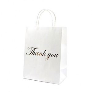 Welcome <b>Bags</b> Gold Foil Kraft Paper <b>Bags</b> with Handle Gift <b>Bags</b> for Retail Wedding Party Baby Show - Product Image 3