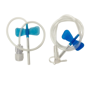 Set de Agujas de Mariposa de Acero Desechables 21G-32G con Conexión Luer Lock de PVC para Extracción de Sangre y Pruebas Médicas - Product Image 3