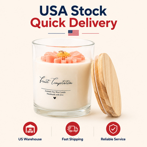 Vela de Cera Natural de Larga Duración AIKUN, Fragancia para el Hogar, Vela de Vidrio de Primera Calidad para Tiendas de Regalos - Product Image 1