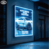 Enseigne lumineuse rectangulaire LED suspendue en tissu SEG ultra-mince à haute luminosité pour les zones commerciales des aéroports européens