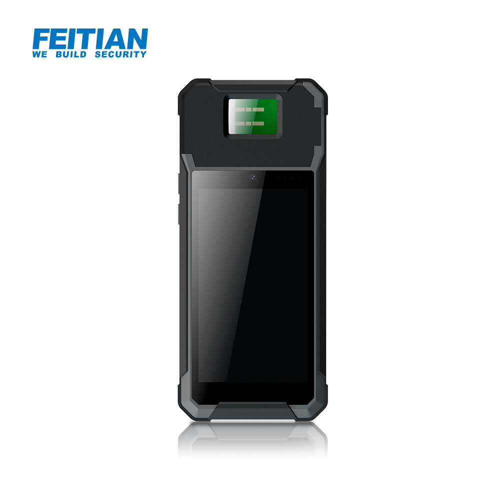 Биометрический портативный терминал V11 с Android 12 FAP20, сканер отпечатков пальцев и NFC/IC/UHF/4G/Bluetooth/Wifi/камера/GPS/PSAM