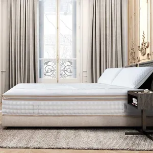 Matelas gonflable 12 pouces, haut de matelas bouffant, taille personnalisée, tailles queen, double, bon sommeil, vente en gros