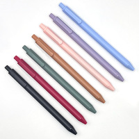Stylo gel couleur macaron, stylo publicitaire avec logo personnalisé, stylo signature noir, papeterie étudiante, cadeau, vente en gros