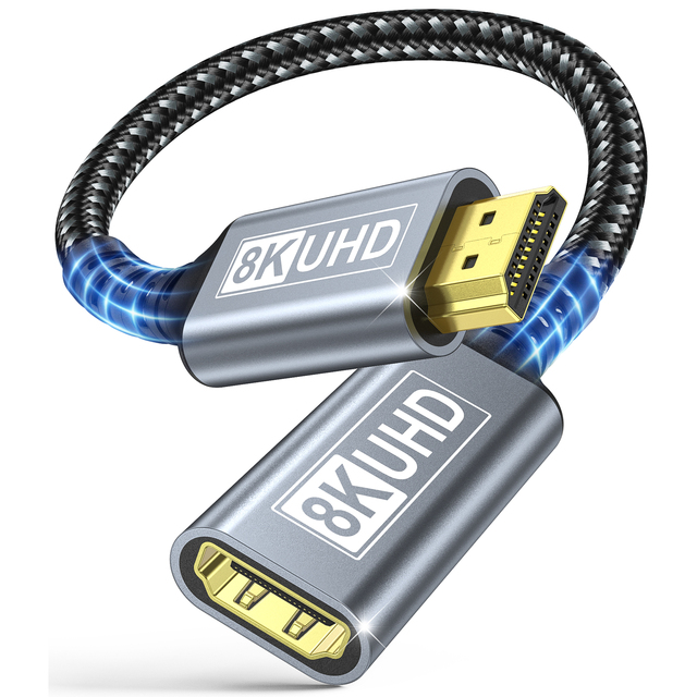 High Speed 8K60Hz 8K 2.1 48Gbps HDMI to HDMI Extension Cable Male to Female HDMI Extension Cable